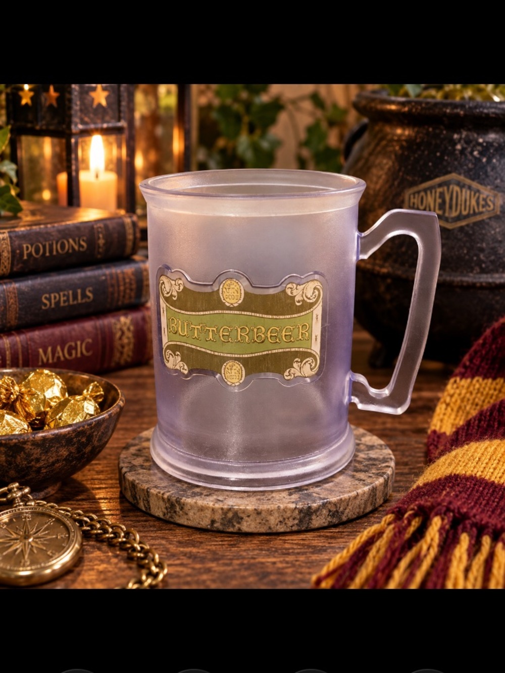 Wizarding World of Harry Potter Butterbeer Mug Tankard Plastic Stein